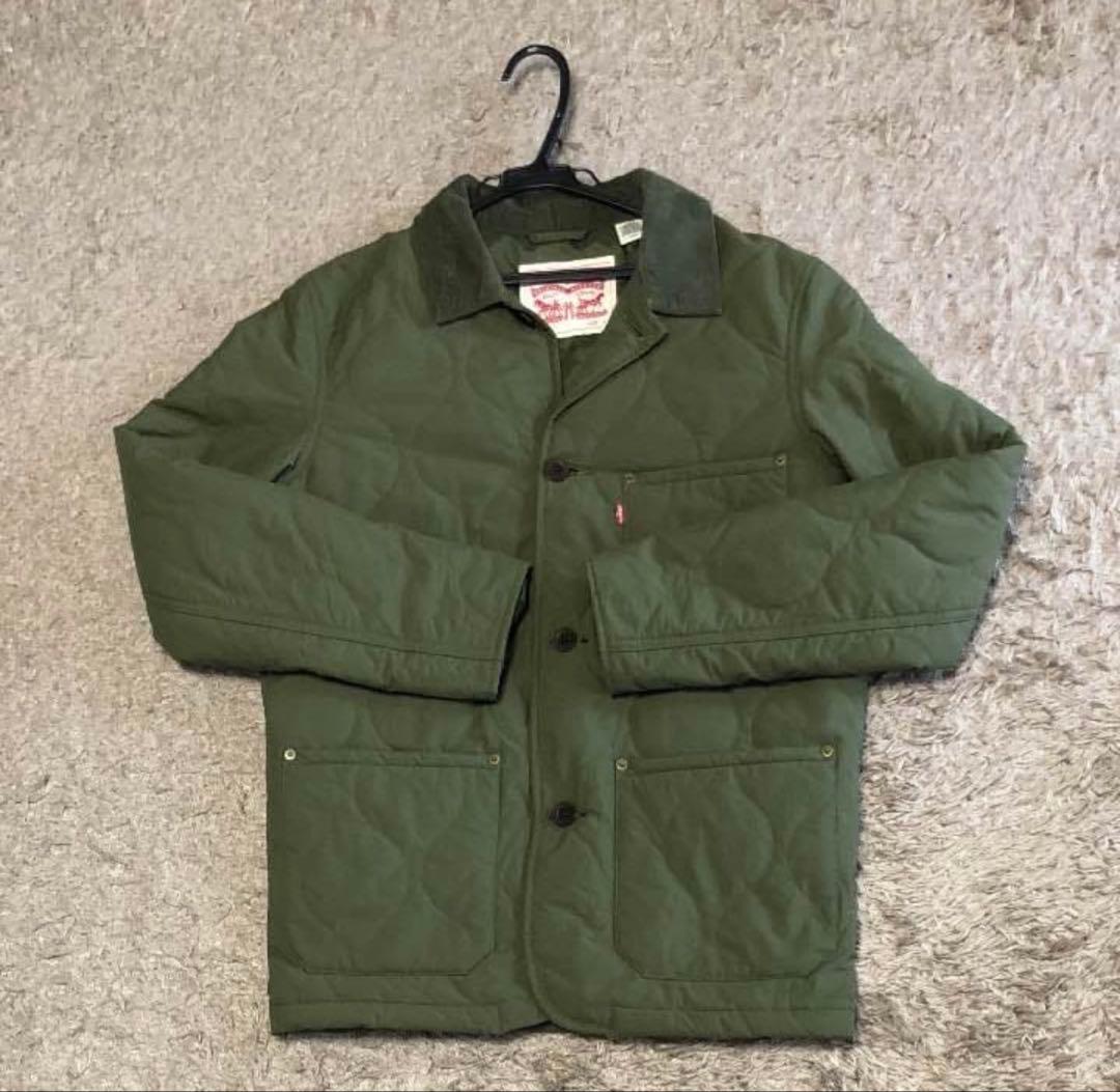 【定価20,000円】Levi's キルティングジャケット オリーブグリーン