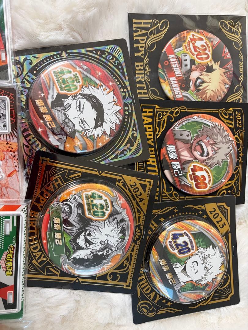 ヒロアカ 爆豪勝己 バースデイ缶バッジ アクリルスタンド