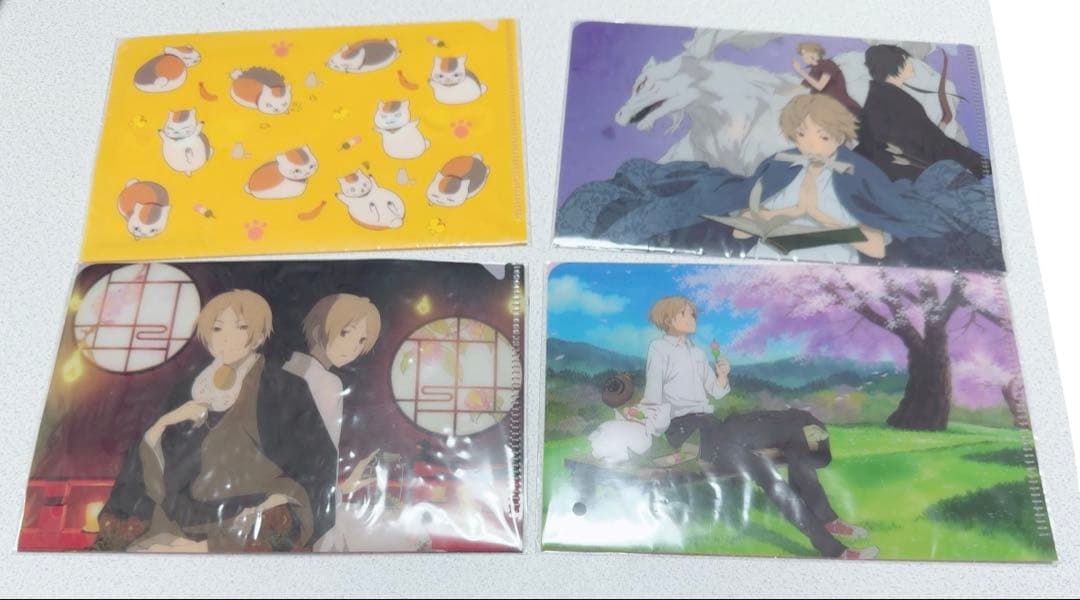 【非売品】夏目友人帳　イオン限定　ミニクリアファイル　ニャンコ先生　的場　名取