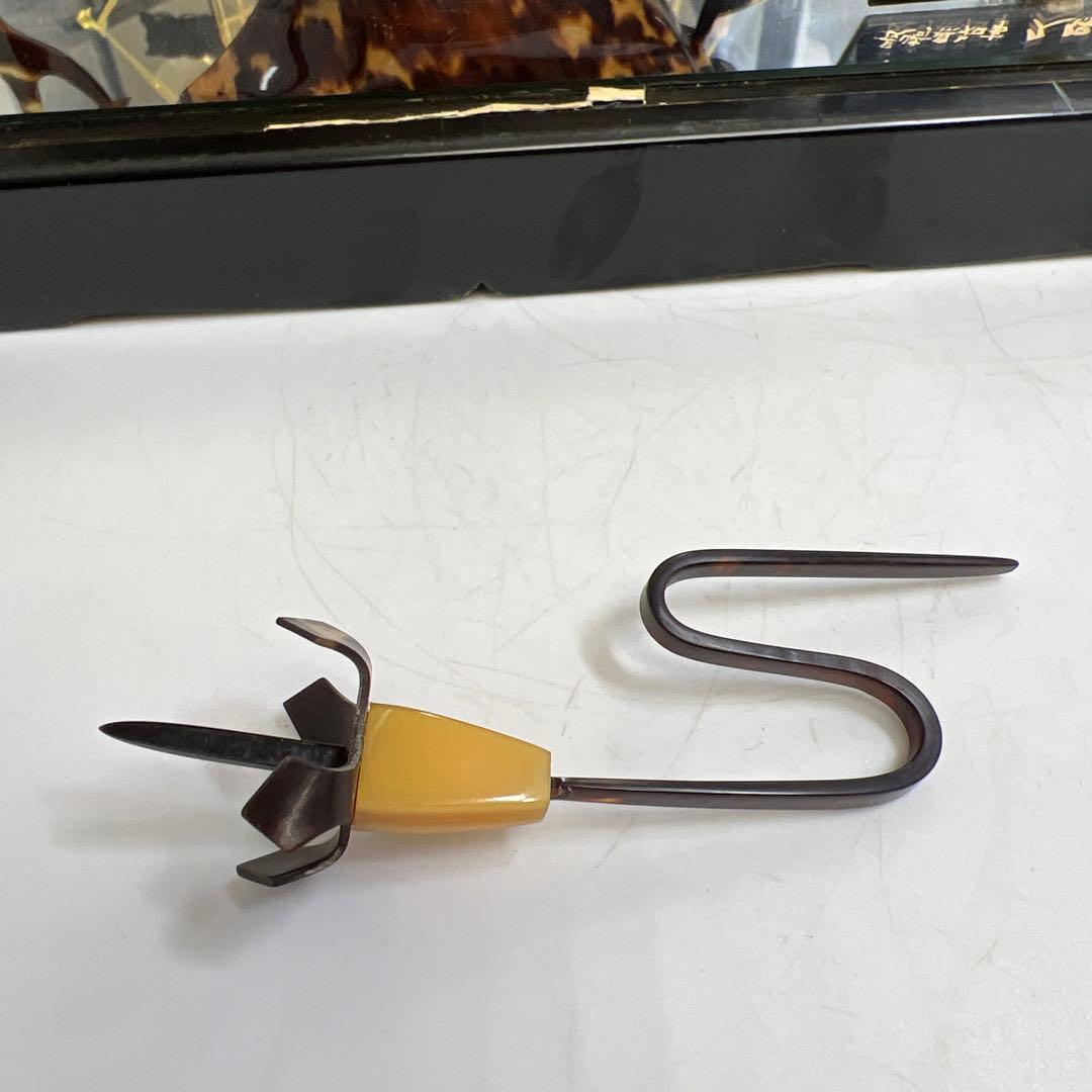 本鼈甲　オランダ船　ケース付　東Y7-1212①タトオ