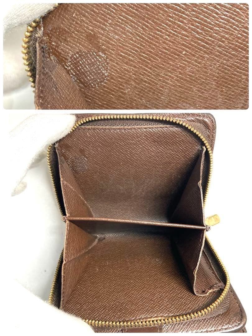 ルイヴィトン　ダミエ　コンパクトジップ　二つ折り財布