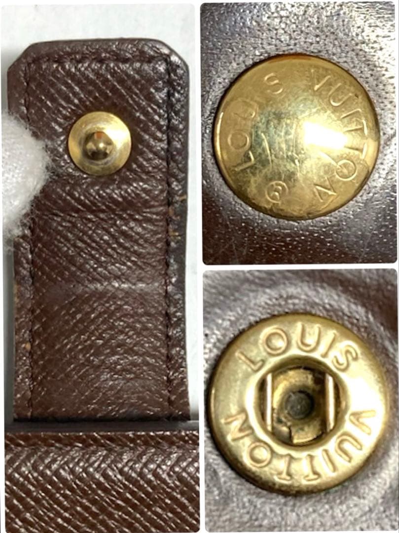 ルイヴィトン　ダミエ　コンパクトジップ　二つ折り財布