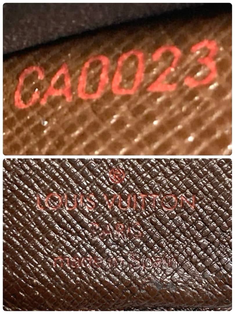 ルイヴィトン　ダミエ　コンパクトジップ　二つ折り財布