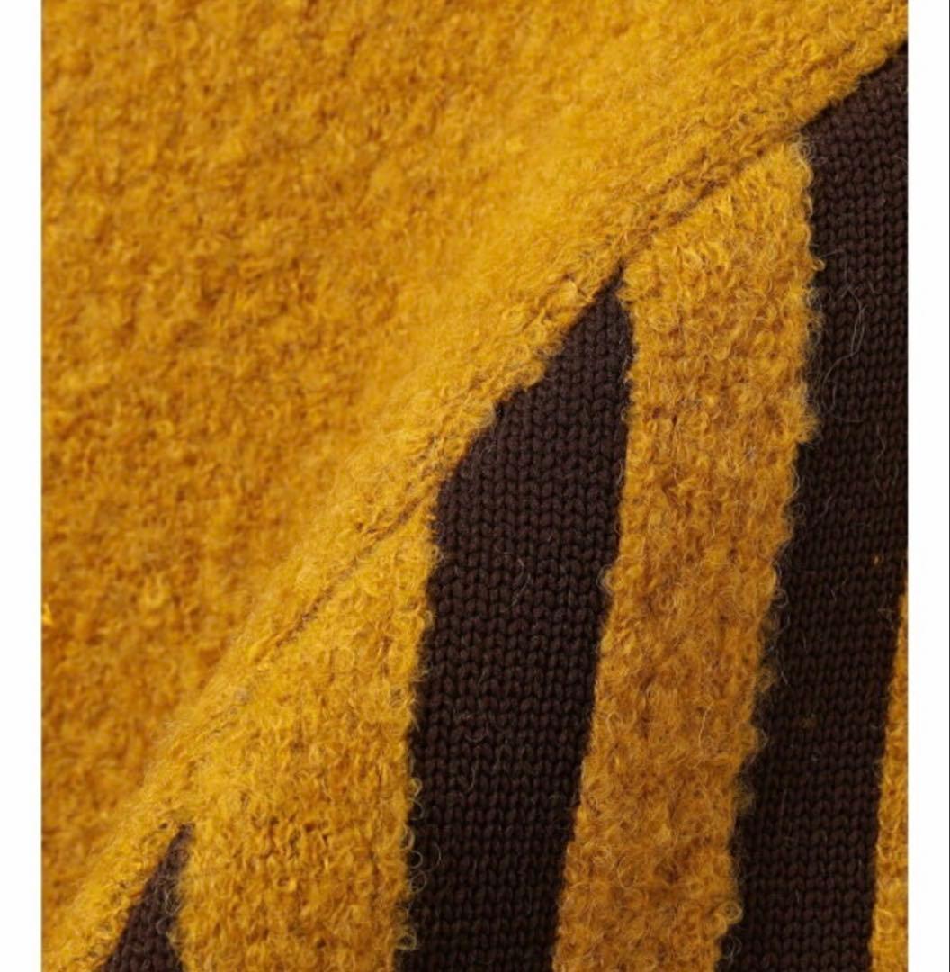 BEAMS GOLFORANGE LABEL USフラッグ ニット L