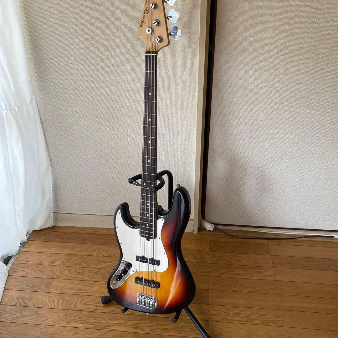 5/3迄！ベ-スギターバッカス 左利き　美品【送料込み価格】超お徳‼️スタンド付き