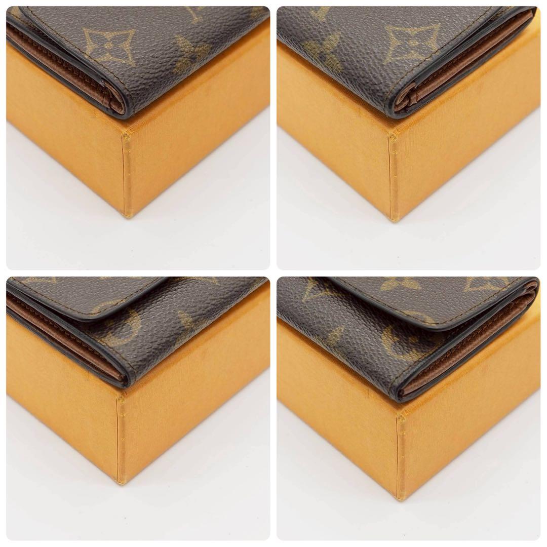 ルイヴィトン ポルトモネプラ モノグラム ケース コンパクト ブラウン