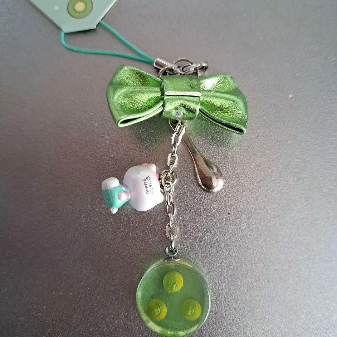 キティ　キウイ　ゼリー　ストラップ　タグ付き