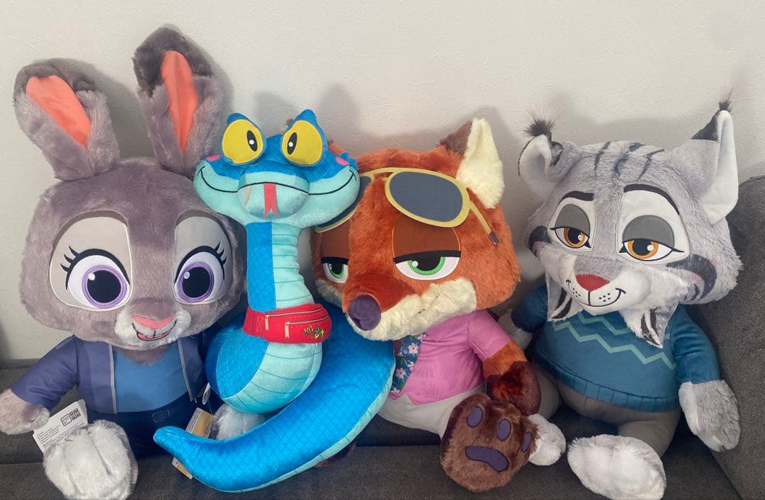 ズートピア2　BIG ぬいぐるみ　4種セット 新品未使用タグ付き