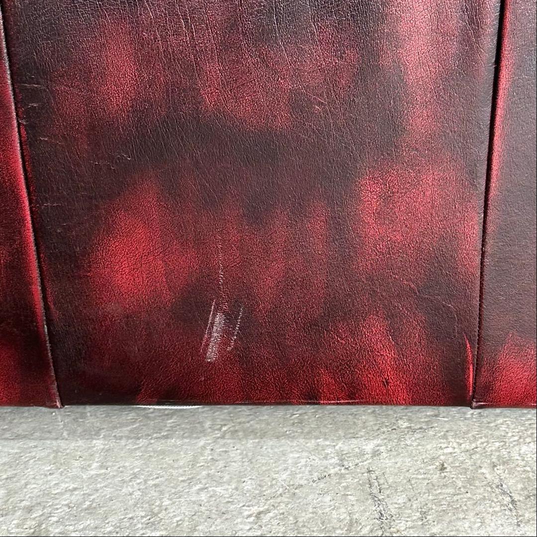 クラシック英国風 offer9 牛革 チェスターフィールドソファ アンティーク調