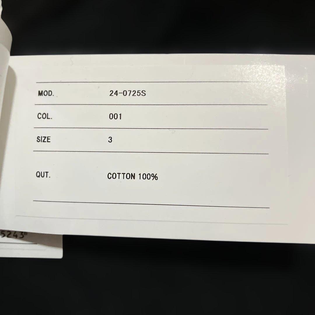 sacai Carhartt WIPコラボ　サイドジップ付きブラックTシャツ