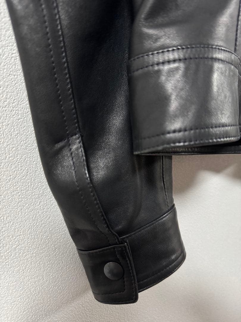 セール価格　EMMETI 46 ネイビー　JURI ライダースジャケット