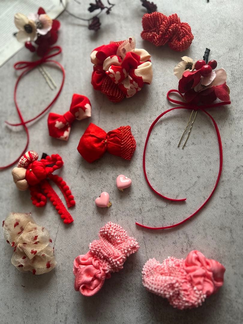 k*y様 七五三　七五三髪飾り　ヘッドドレス　着物髪飾り　リメイク髪飾り　060