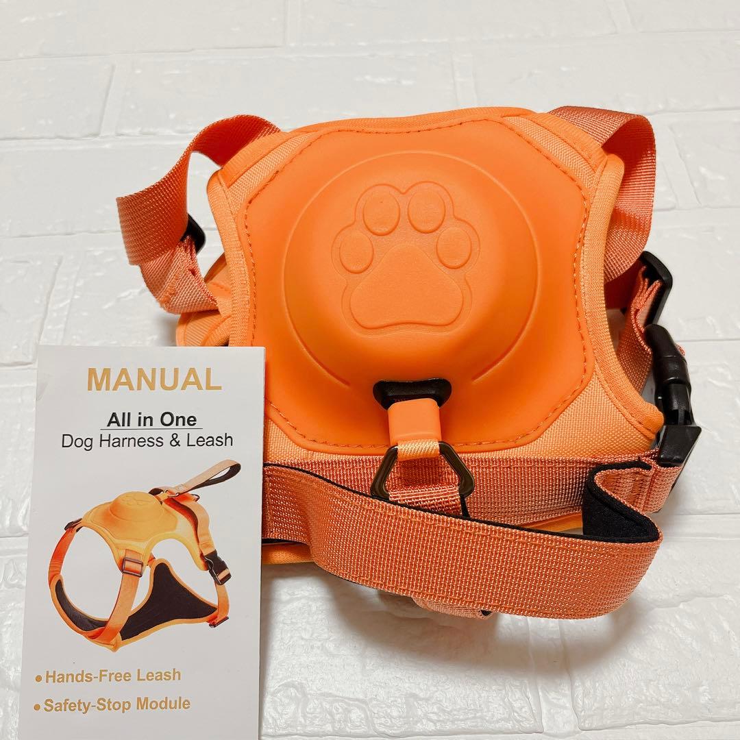 値下げ‼️引っ張らない格納式犬用ハーネス　Mサイズ