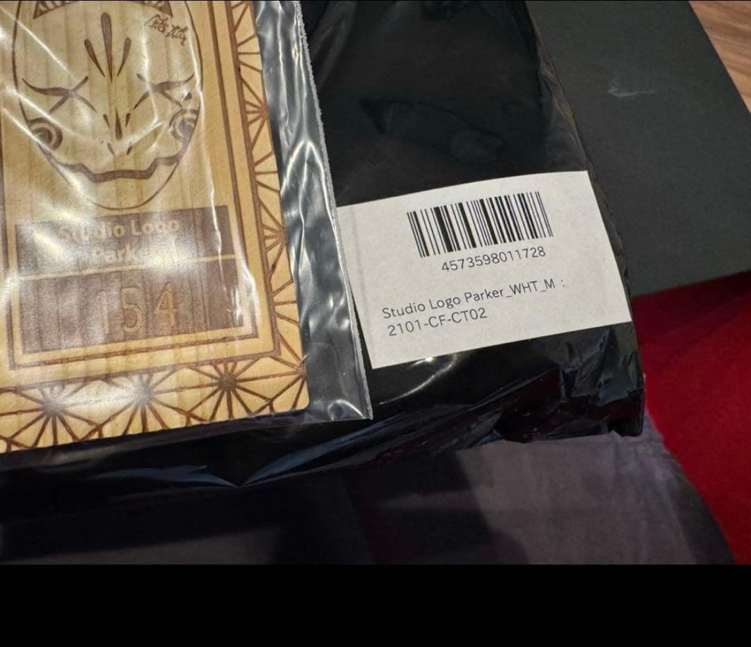 レペゼンフォックス レペゼン地球　スタジオロゴパーカー ホワイトMサイズ