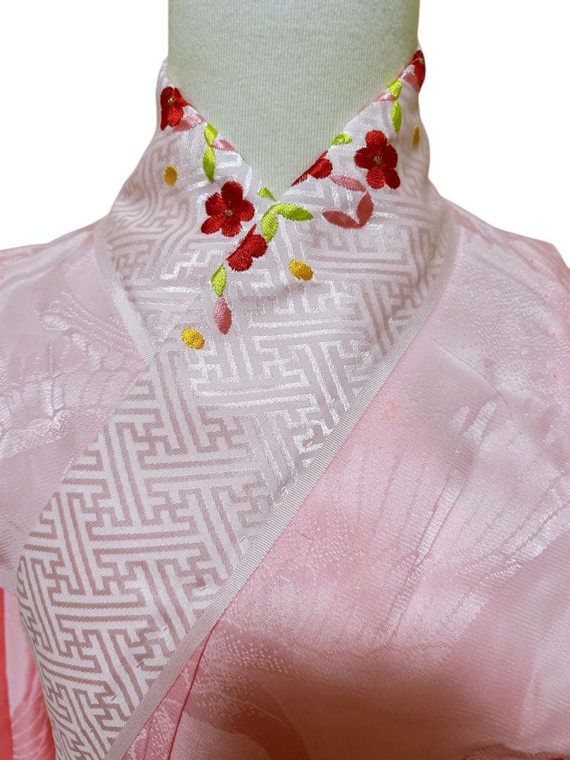 正絹レトロ着物♡七五三　7歳　女の子　フルセット　一式　白系