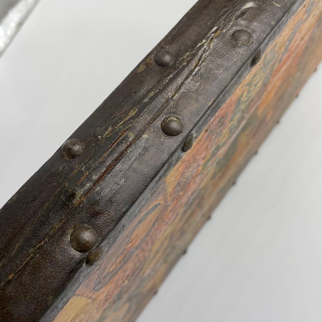 海外製　ヴィンテージ　アンティーク　デコパージュパネル　スクラップスクリーン