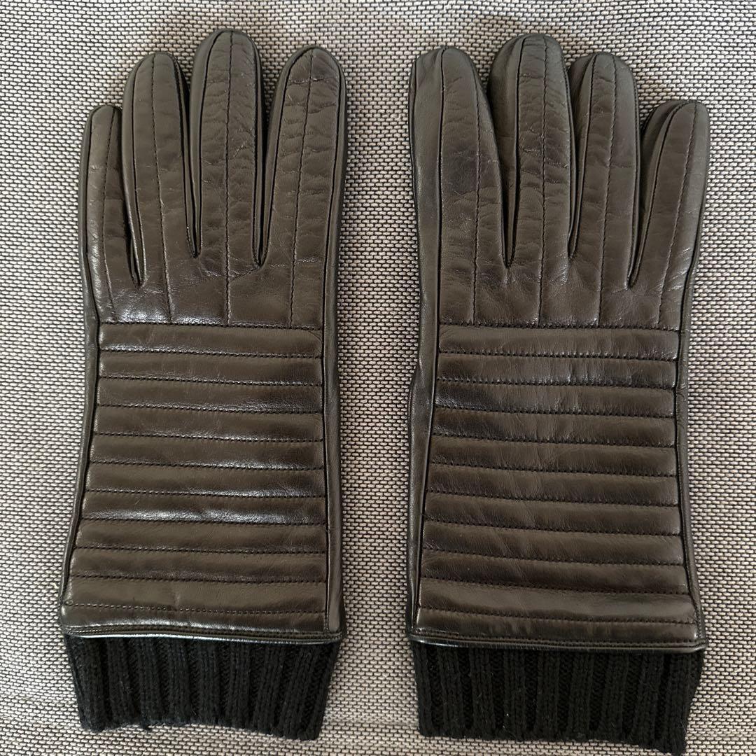 【美品】PRADA 羊革メンズ用 手袋 ブラック