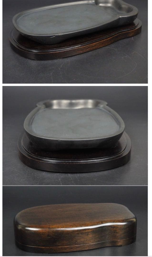 送料無料　四大名硯之一　極上歙州硯　時代物　文房具文房四宝