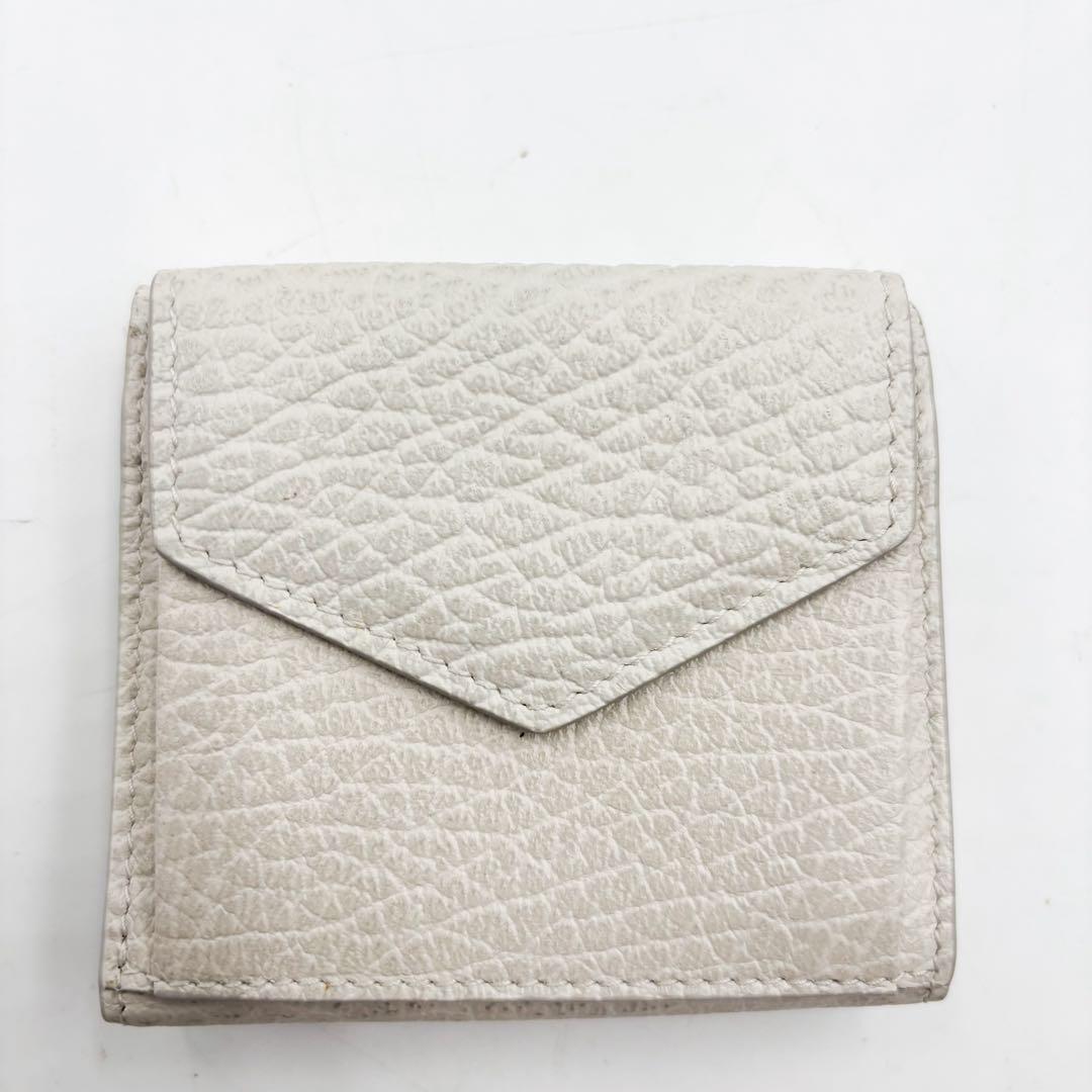 美品✨ メゾンマルジェラ　3つ折り財布 4ステッチ グレー