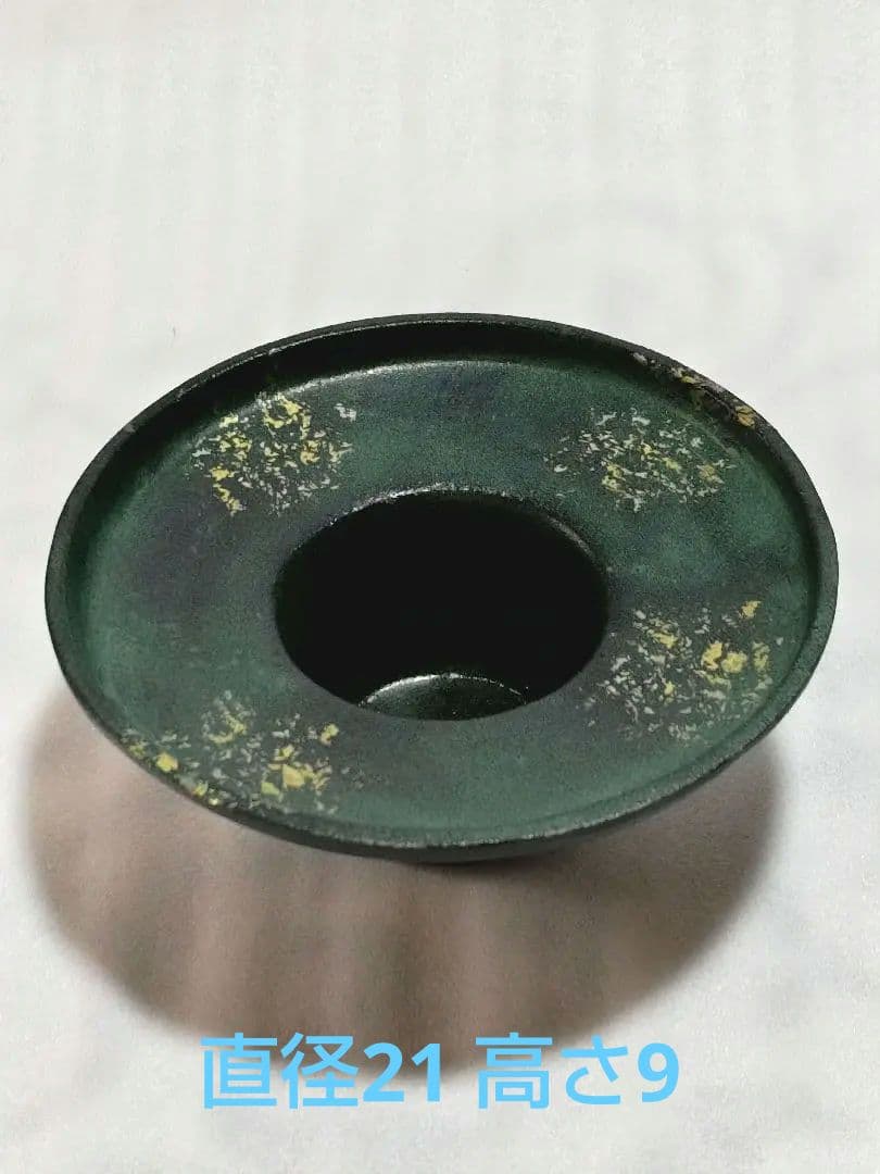 特製美術床置　金属工芸　御所車　花器　花生　花びん　花入　菊模様　置物飾り