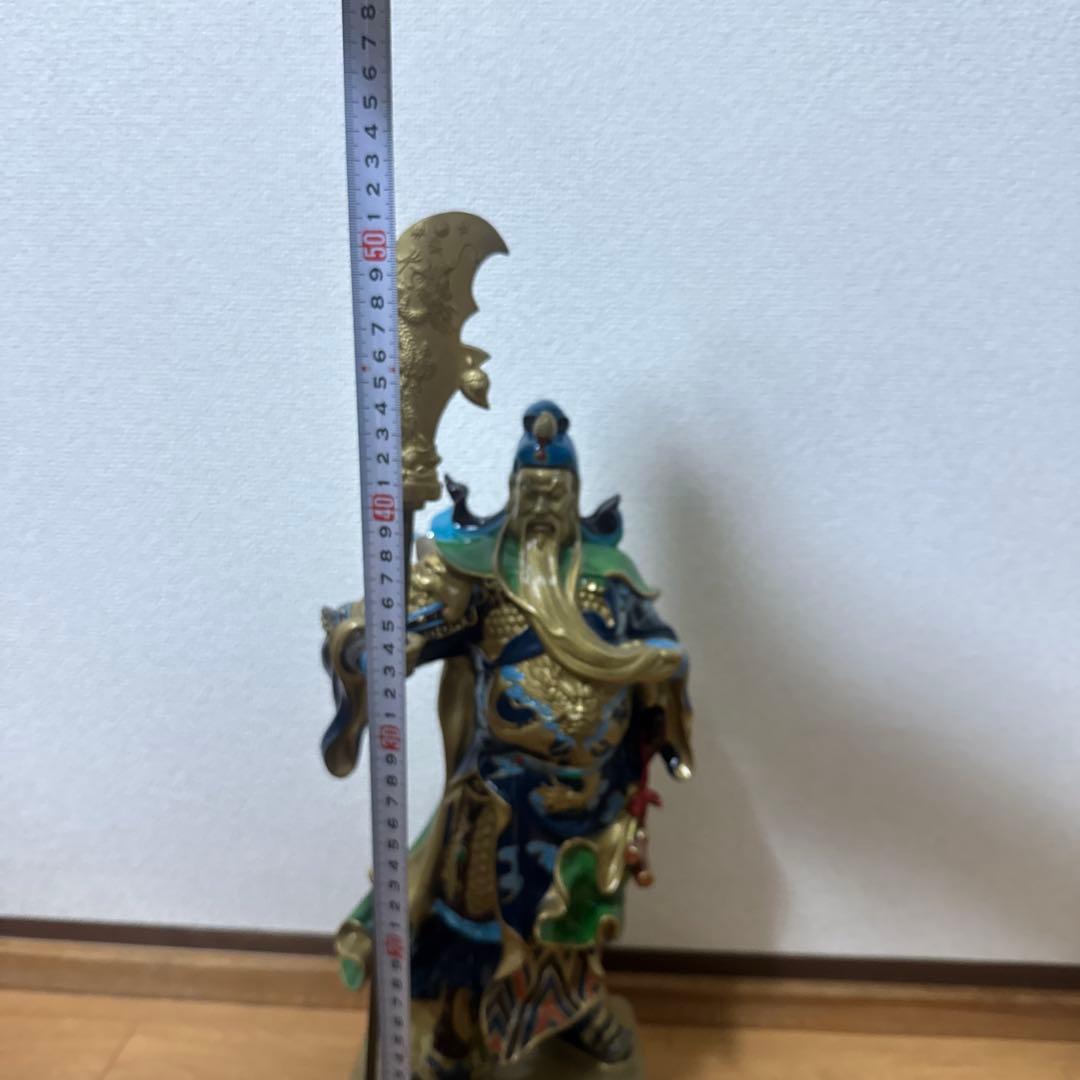 関公 関羽 真鍮製 関羽雲長 開運 財神