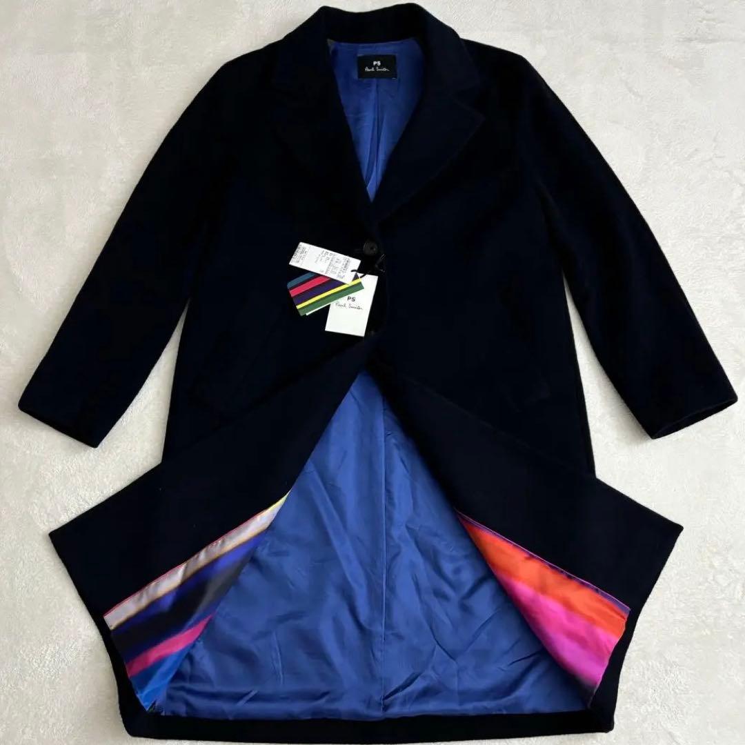 新品未使用 ポールスミス バイカラー カシミヤウール チェスターコート L相当