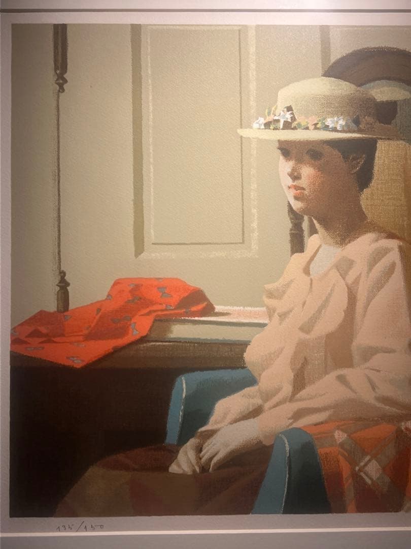 中村清治【婦人像】lithograph限定150