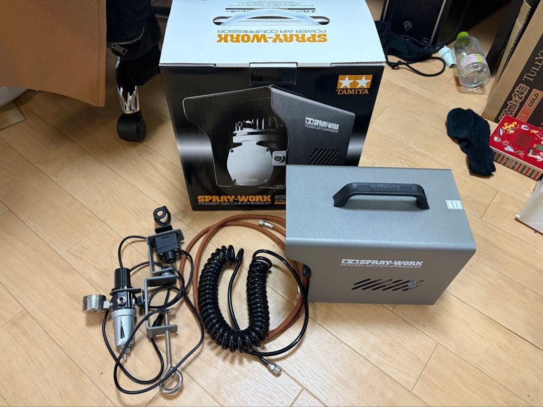 タミヤパワーコンプレッサー　エアブラシ　その他道具セット