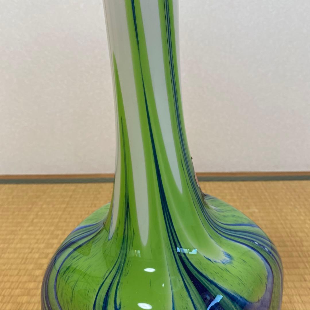 53cm 70`sイタリアヴィンテージハンドメイド花瓶　大型フラワーベース