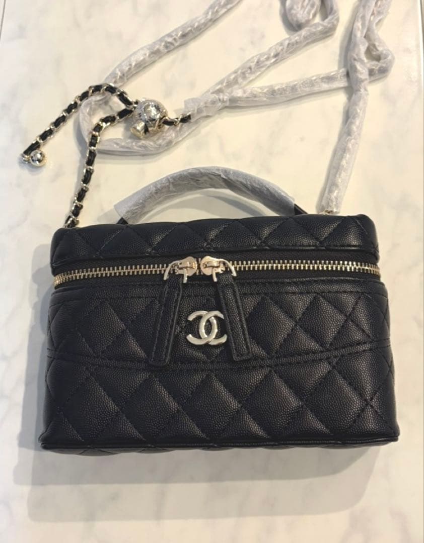 【非売品】CHANEL シャネル ノベルティ ブラックレザーショルダーバッグ