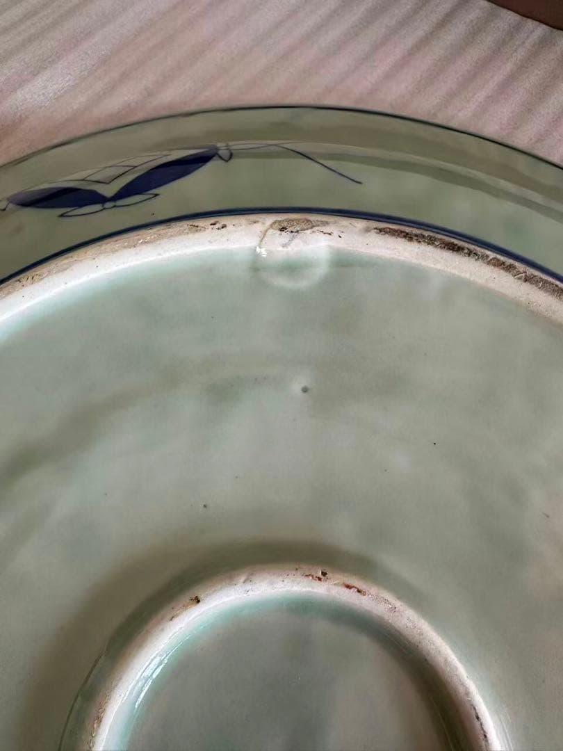 【希少】特大古伊万里　飾り皿　直径62cm　伊万里　古地図 染付　時代物　旧国名