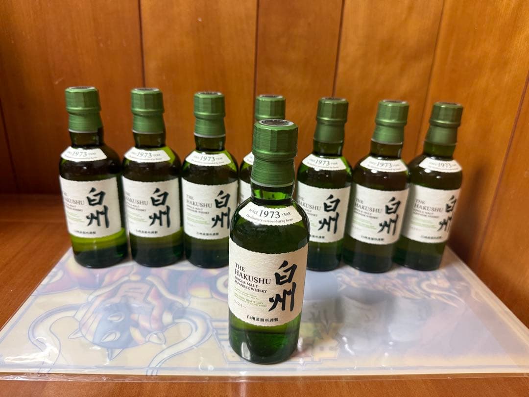 サントリーシングルモルトウイスキー 白州 180ml瓶X8本