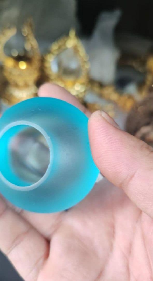 【修縁堂】釈迦如来の宝珠です 銅メッキ 瑠璃を携帯する 法具古美術品