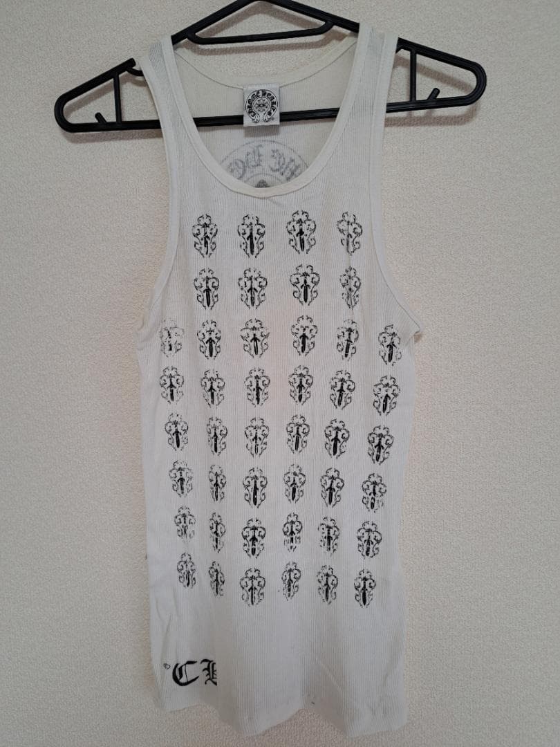 CHROME HEARTS（クロムハーツ） ダガー総柄バックフレアタンクトップ