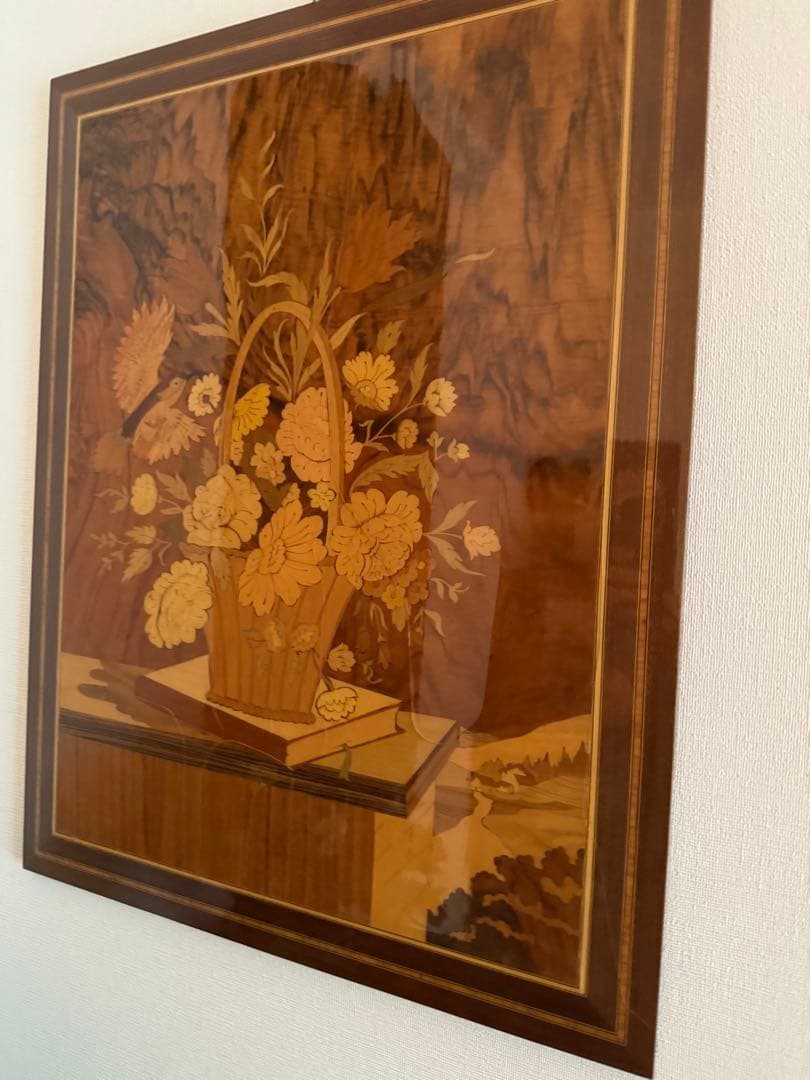 花のバスケット マリネラート技法 絵画