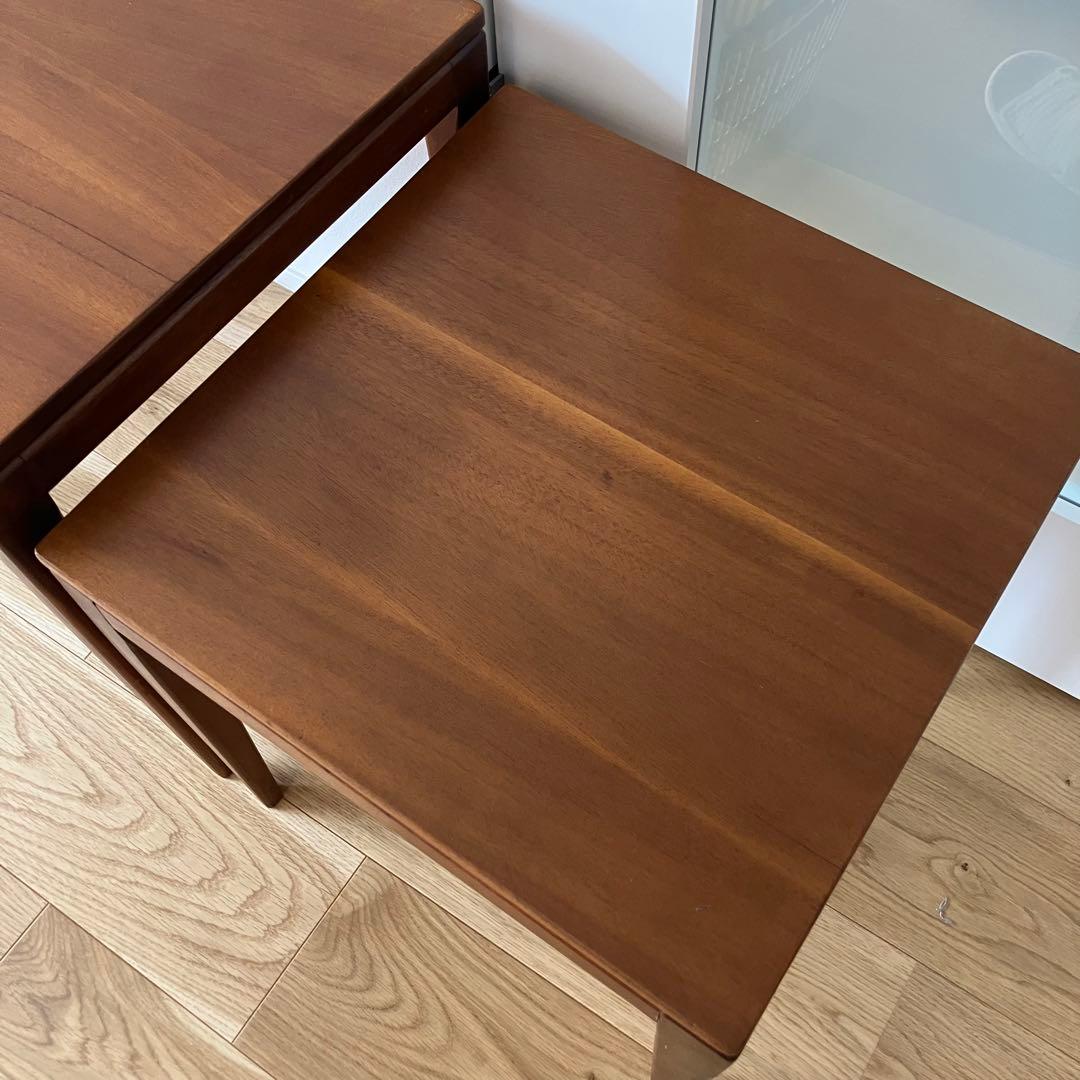 【美品】70B イギリス ヴィンテージ チーク ネストテーブル　家具