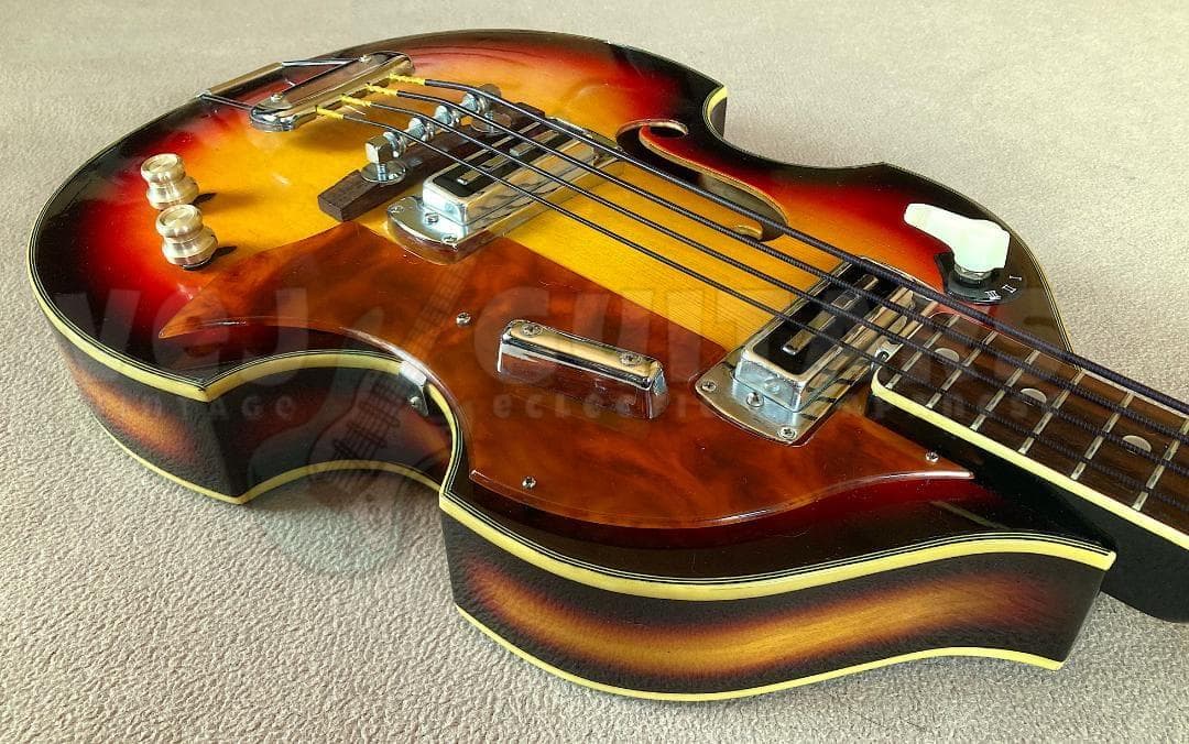 ベース TEISCO FB-2 MIJ Scroll Head Violin Bass