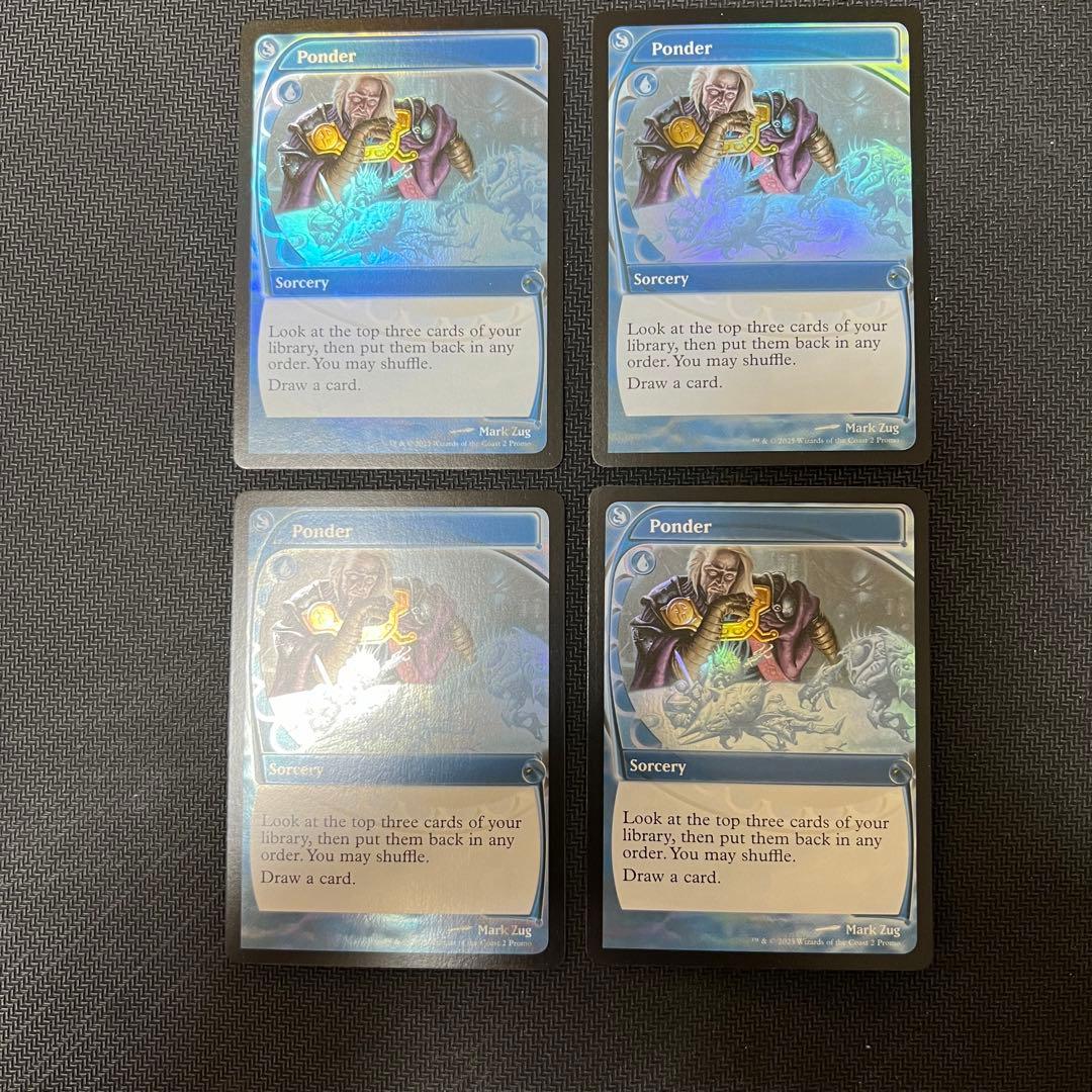 MTG MB2《思案/Ponder》未来予知 英語版foil 4枚セット