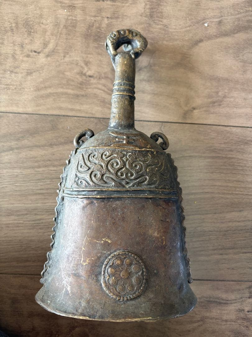 吊鐘，古道具，古銅製，時代物