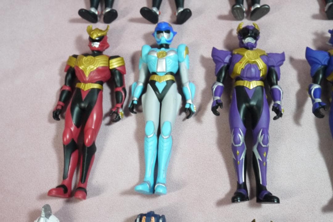 超星神グランセイザー　セイザーX ジャスティライザー　ソフビ　15体セット