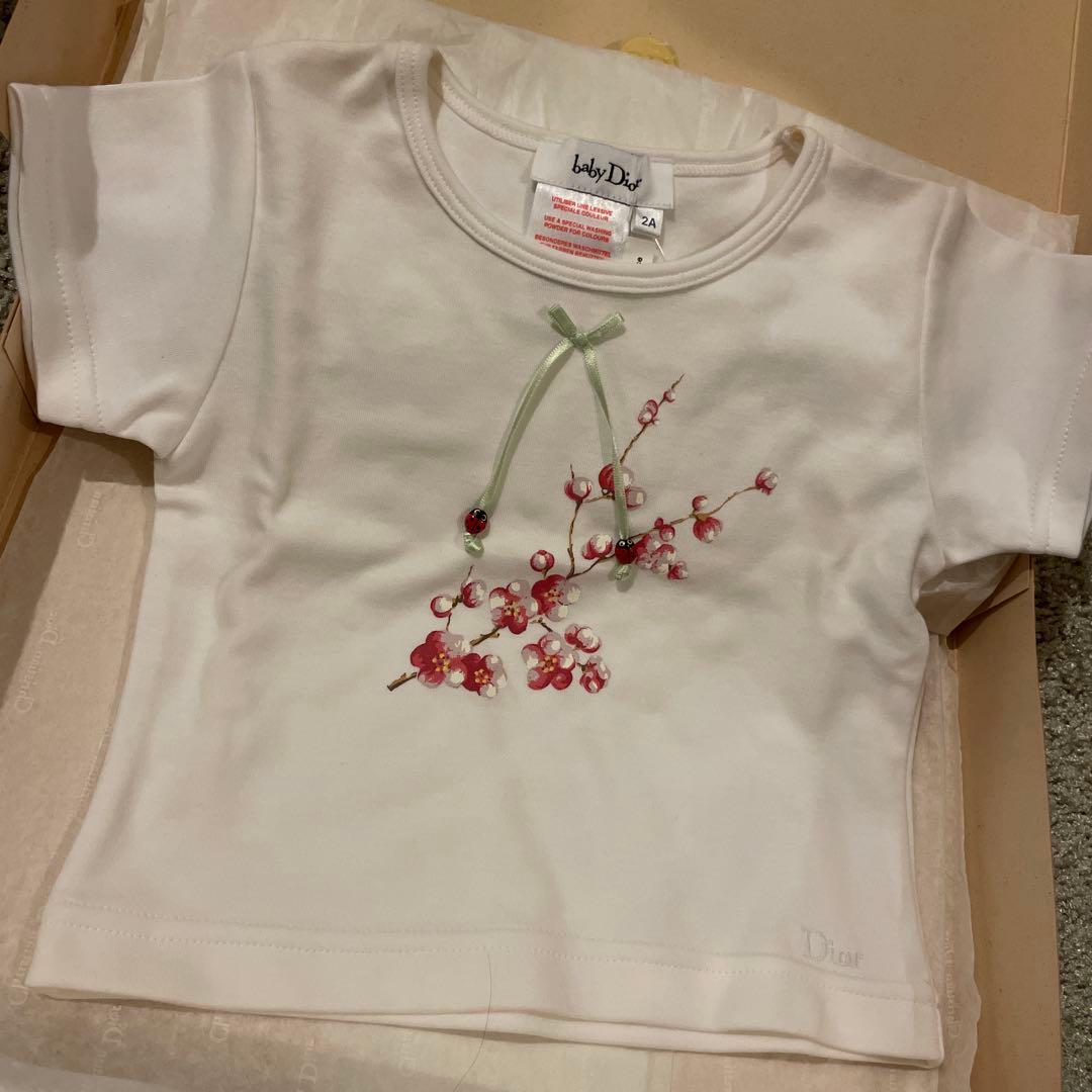 マサミ Dior 花柄刺繍プリント Tシャツとスカート 2A