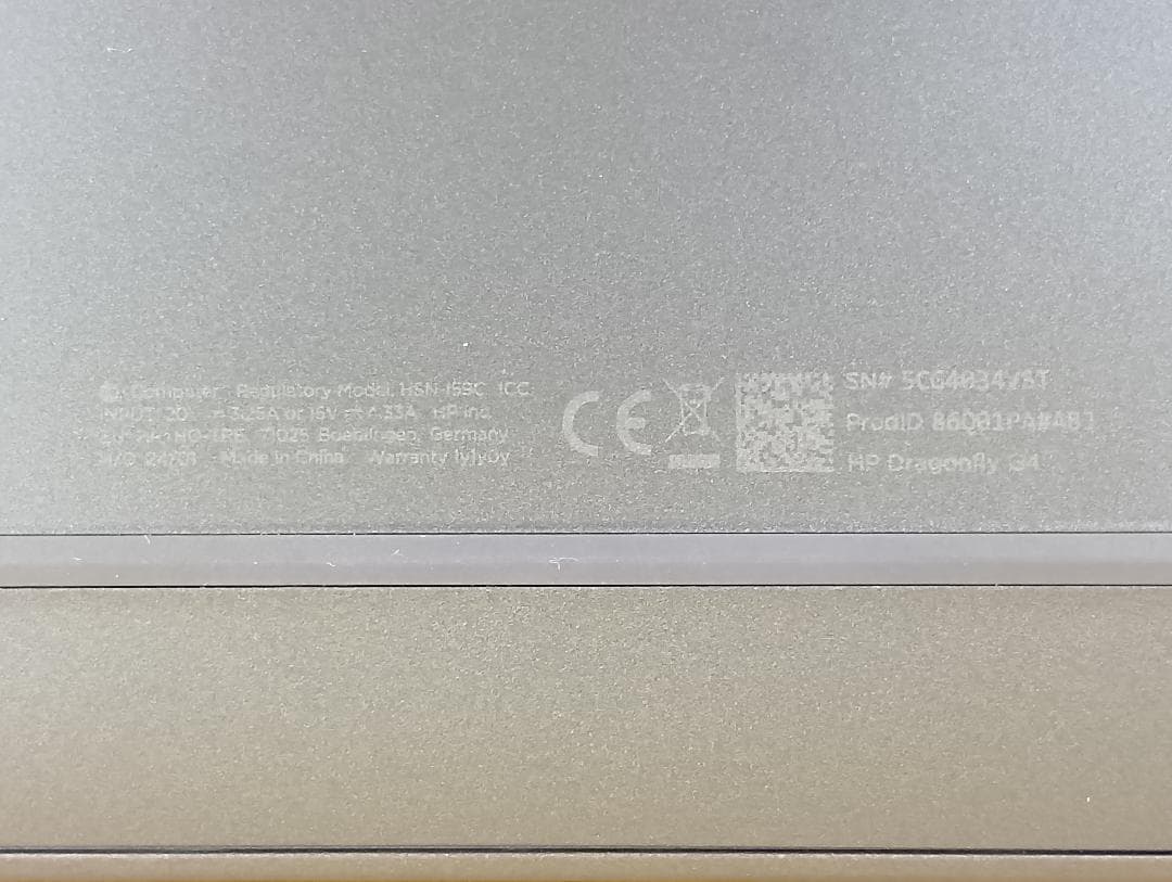 【美品】HP Dragonfly G4 Core i5/16GB/1TB