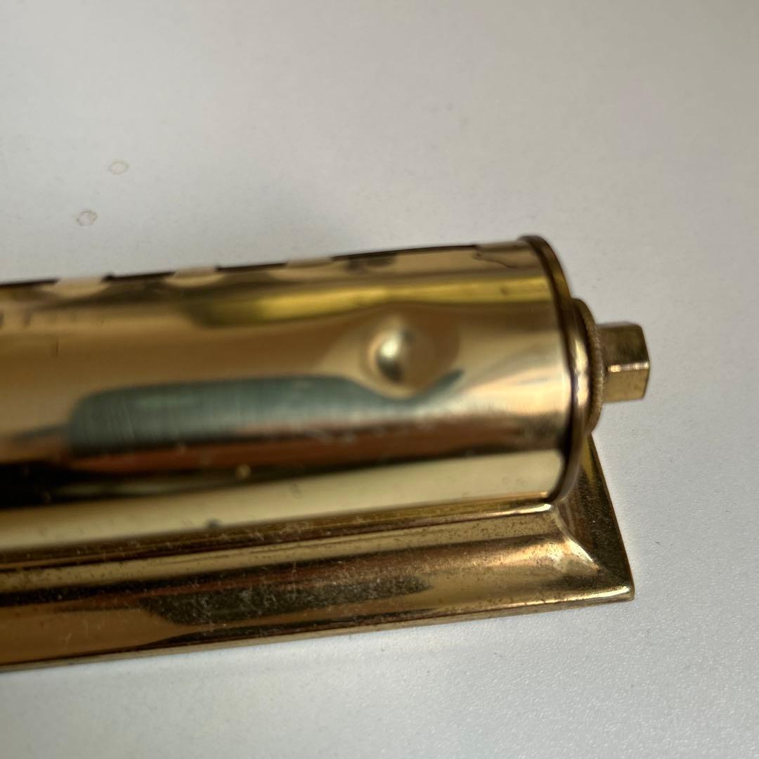 ビンテージパークシャーマン万年カレンダーゴールドメタル 卓上カレンダー ロール式