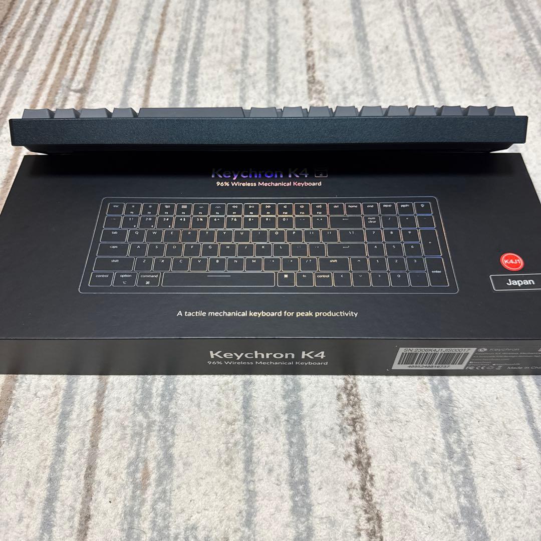 D*.様 Keychron K4(V2)メカニカルキーボードRGB赤軸