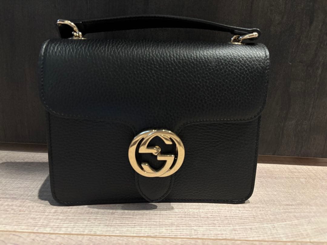 【GUCCI】インターロッキングG チェーンショルダー