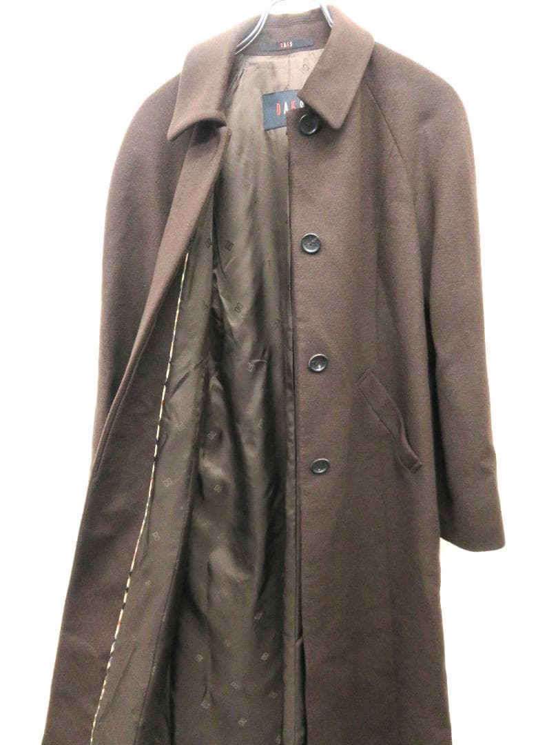 DAKS ダックス カシミヤ　ロングコート　ブラウン　サイズ　38　レディース