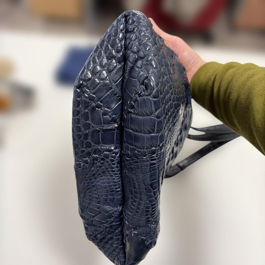 まさちゃん専用〜！IBIZA　濃紺　ワニ革　ショルダーバッグ　美品！