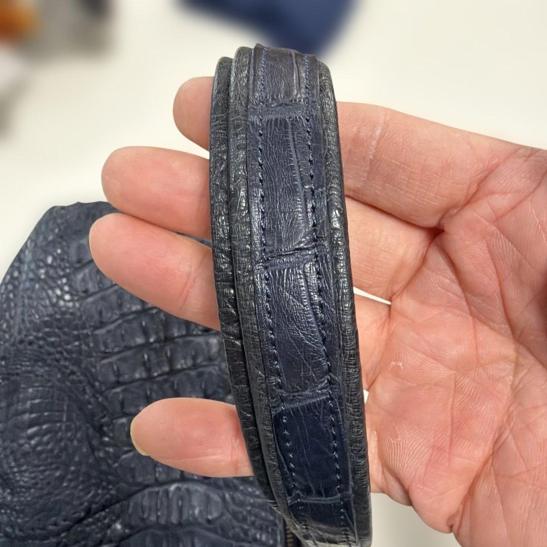 まさちゃん専用〜！IBIZA　濃紺　ワニ革　ショルダーバッグ　美品！