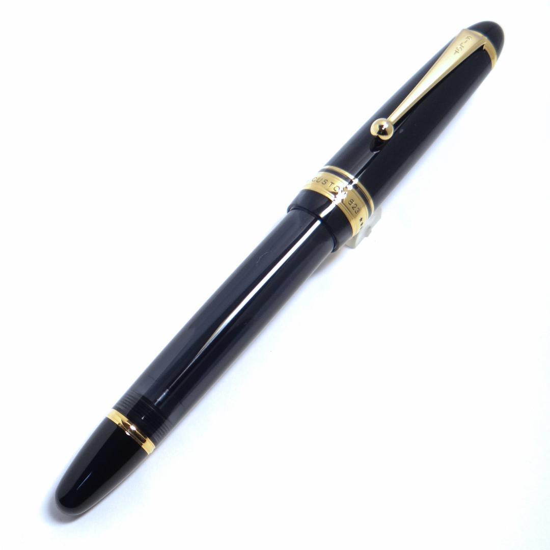 【未使用・買得】パイロット 万年筆 カスタム823P式 透明ブラック 14K-S