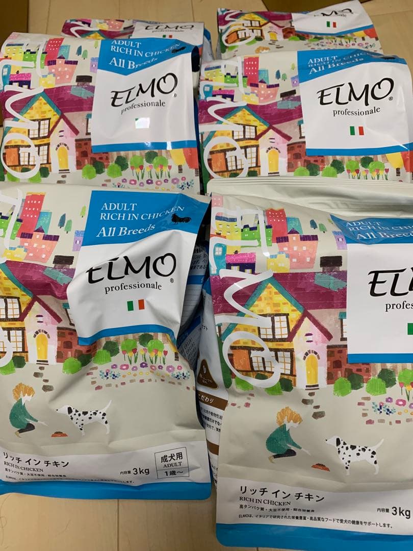 ELMO ドッグフード　リッチインチキン　3kg×6袋 未開封